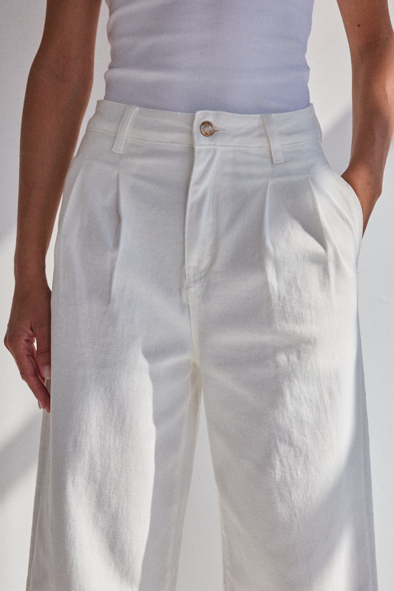 ROMANE - Jean Wide Leg & Bas Volanté