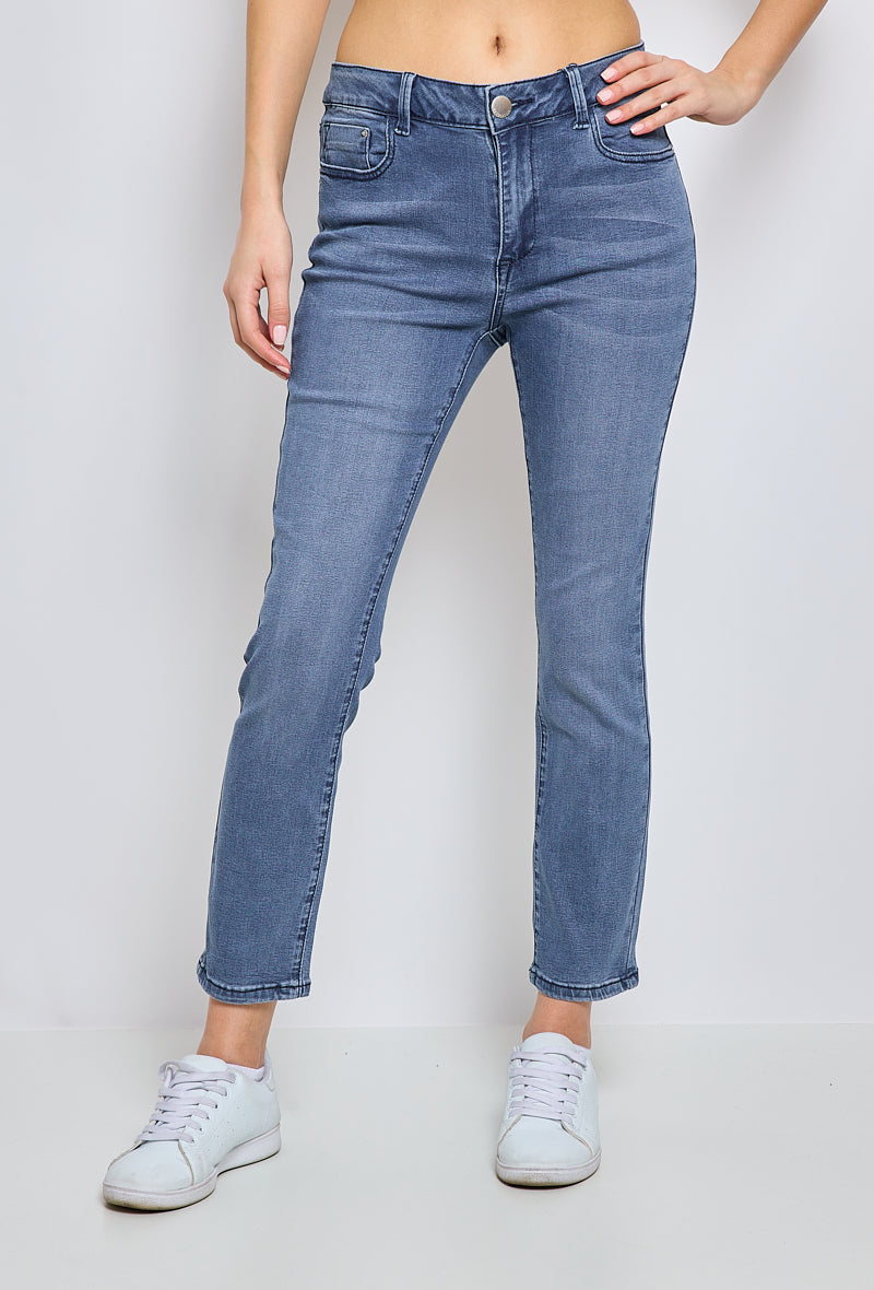 BleuM High waist slim fit 5 7 8 pockets jeans Clothing Wholesaler KY CREATION