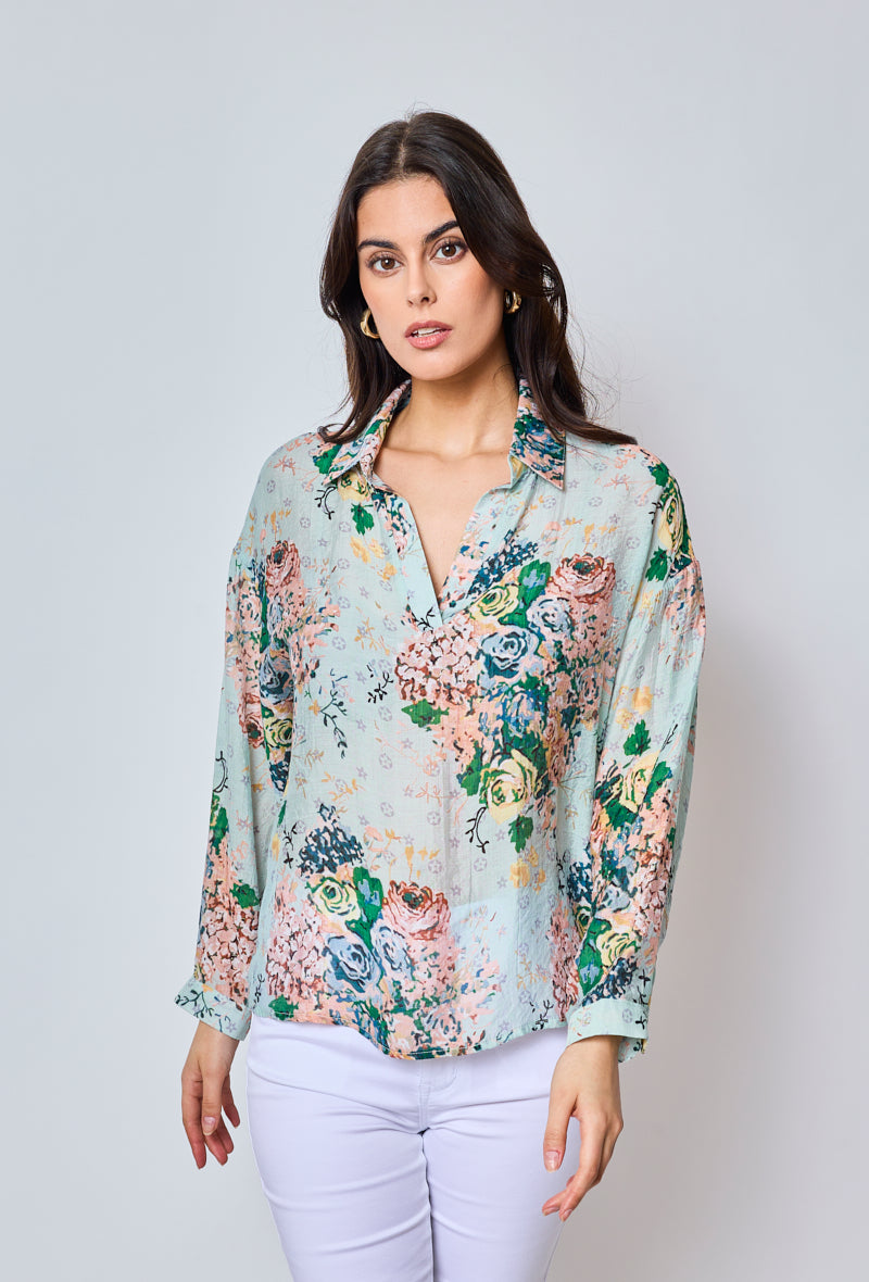 Nika - Patterned blouse