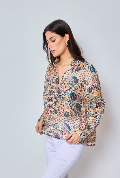 Elysia - Blouse à motifs