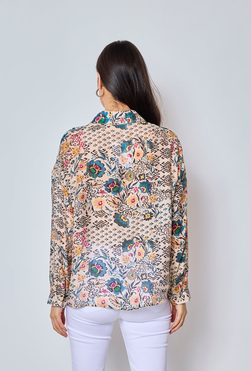 Elysia - Blouse à motifs