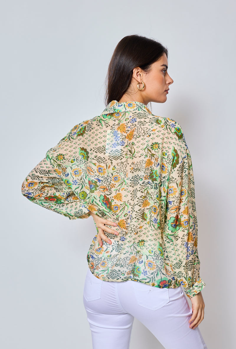 Elysia - Blouse à motifs