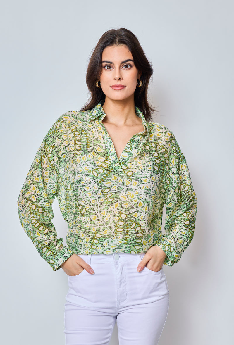 Calista - Patterned blouse