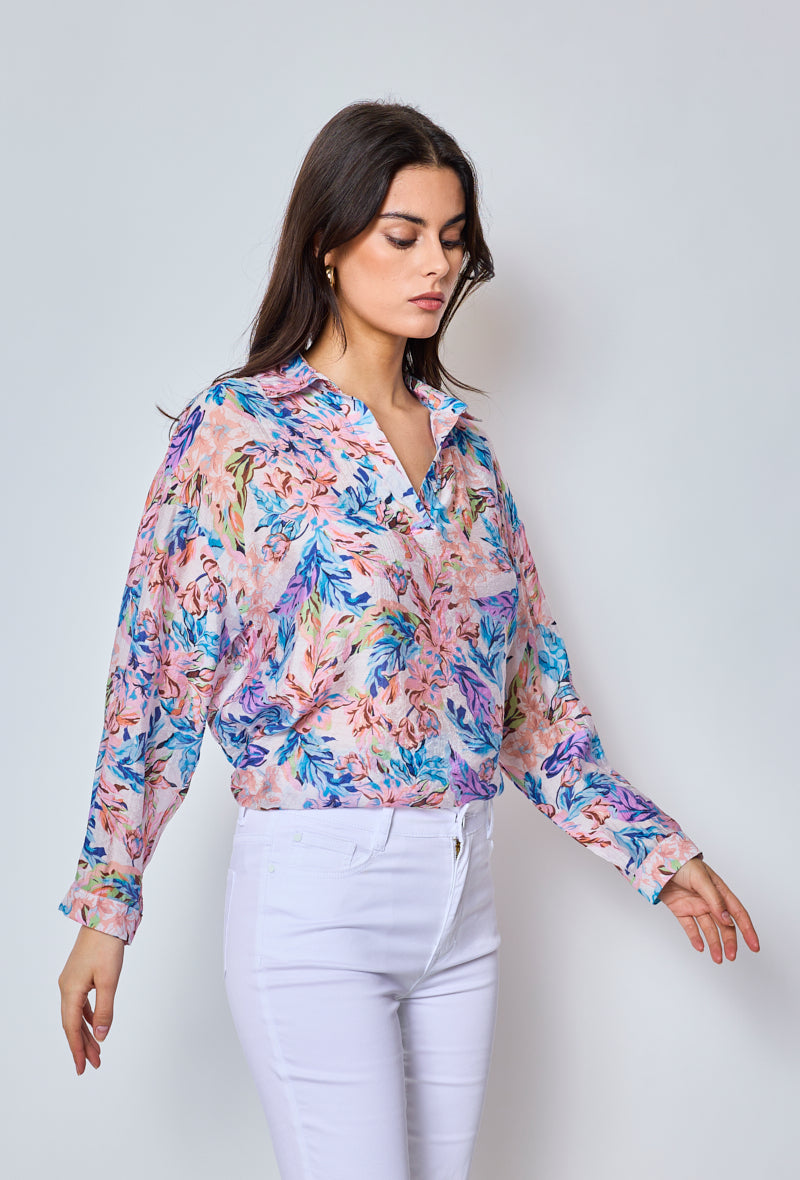 Leda - Patterned blouse