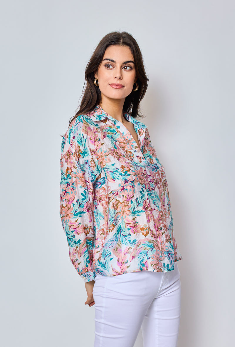 Leda - Patterned blouse