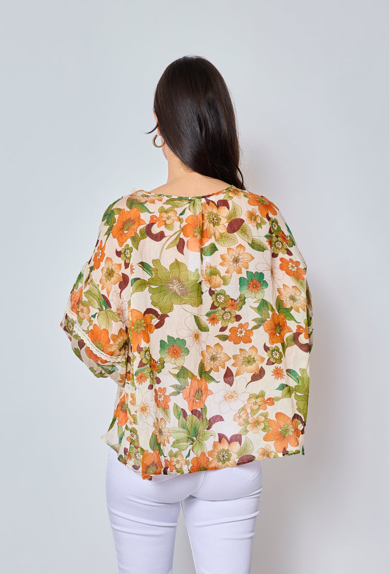 Helena - Blouse à motifs