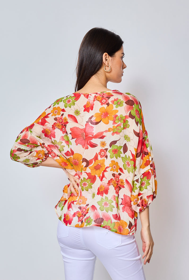 Helena - Blouse à motifs