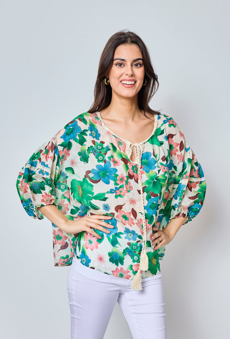 Helena - Blouse à motifs