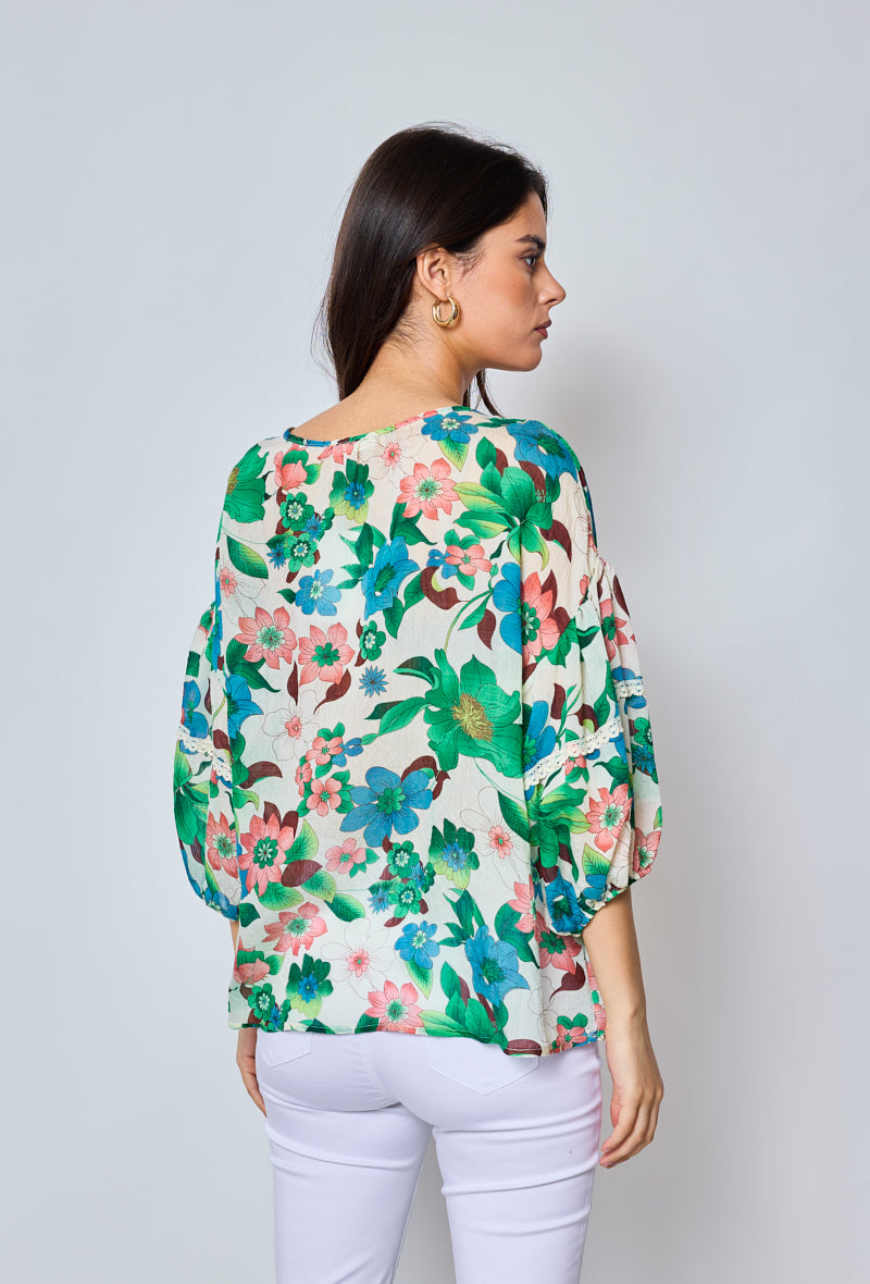 Helena - Blouse à motifs