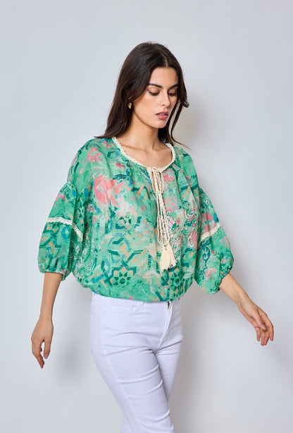 Eudora - Blouse à motifs