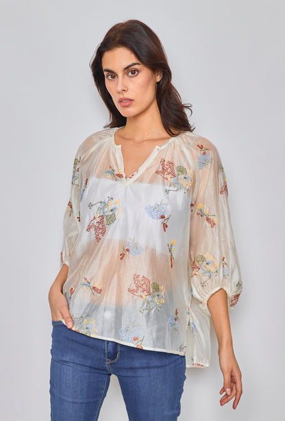 Embroidered blouse