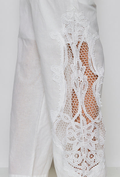 Embroidered loose pants