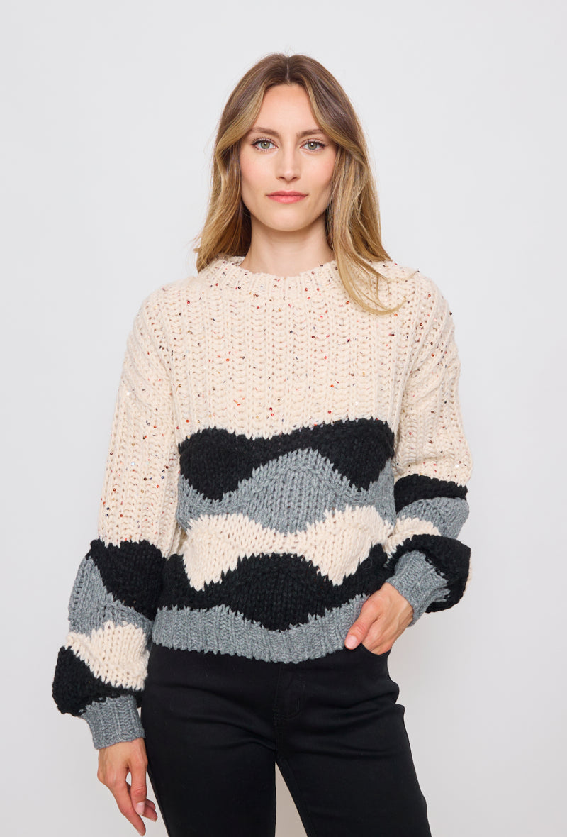 Pull tricot, grosse maille