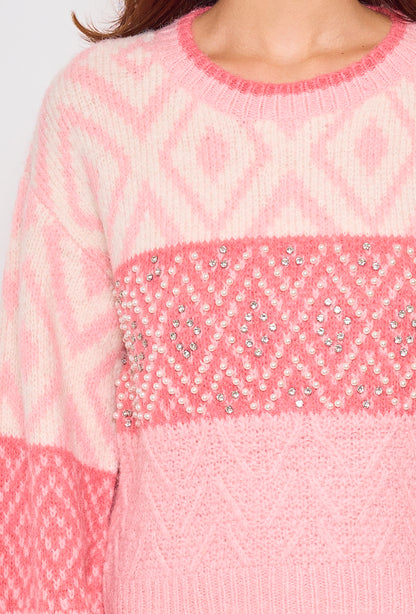 Pull à motifs et fantaisies