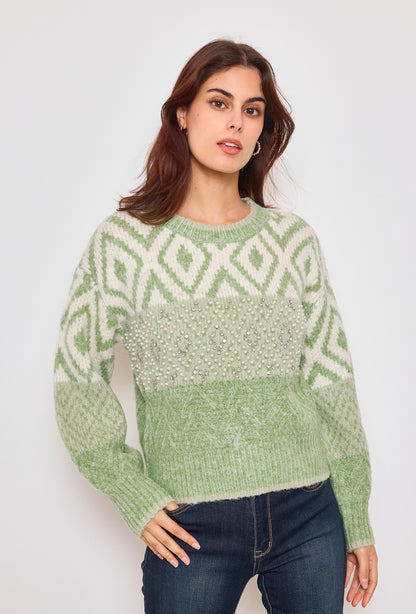 Pull à motifs et fantaisies