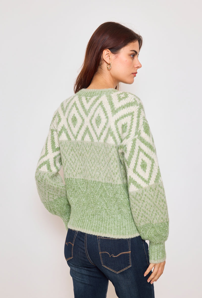 Pull à motifs et fantaisies