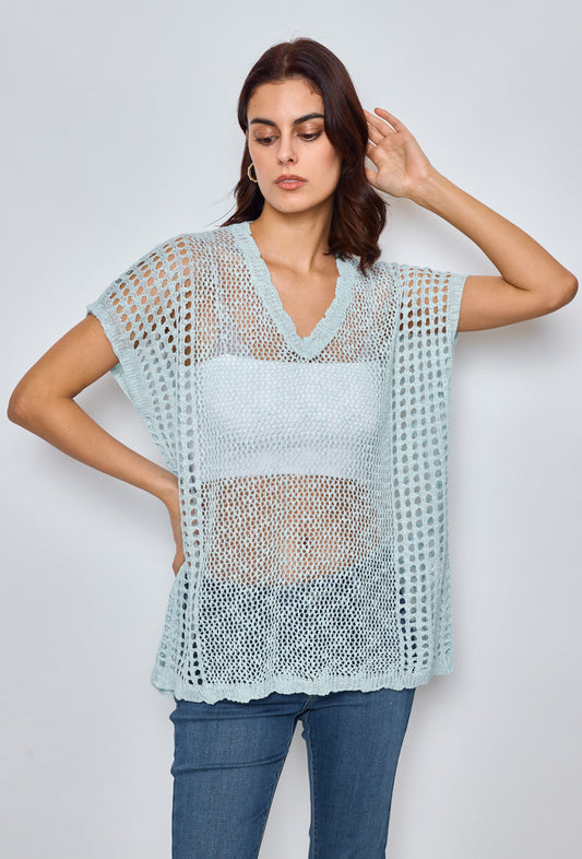 Plain crochet tunic