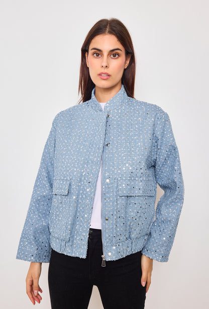 Veste sequin en denim