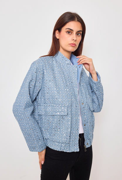 Veste sequin en denim