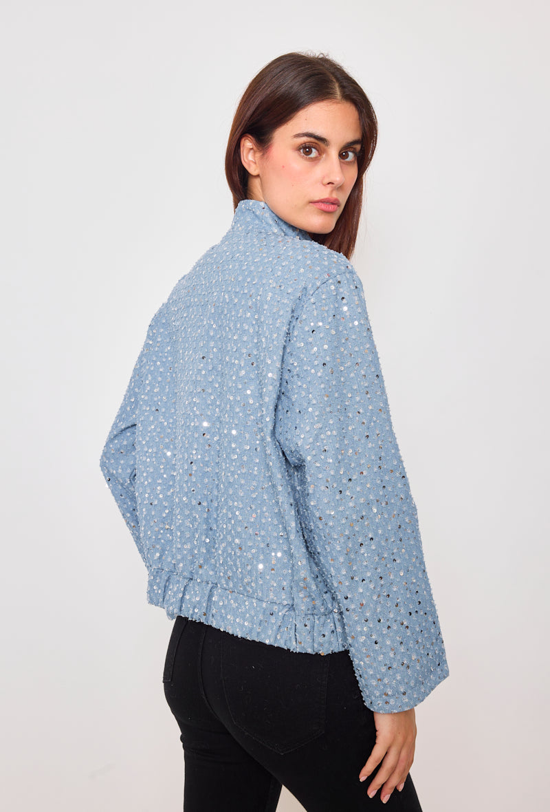 Veste sequin en denim