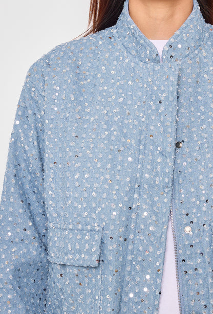 Veste sequin en denim