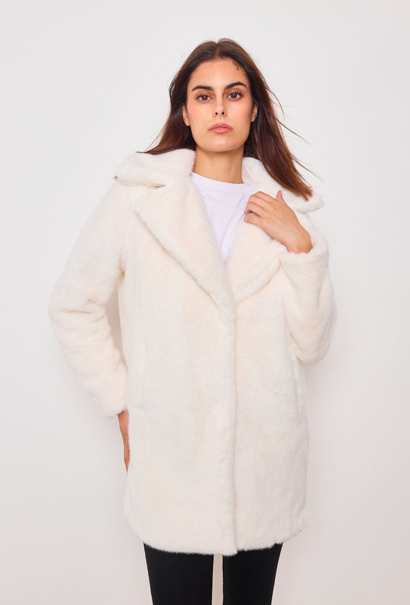 Manteau long fourrure