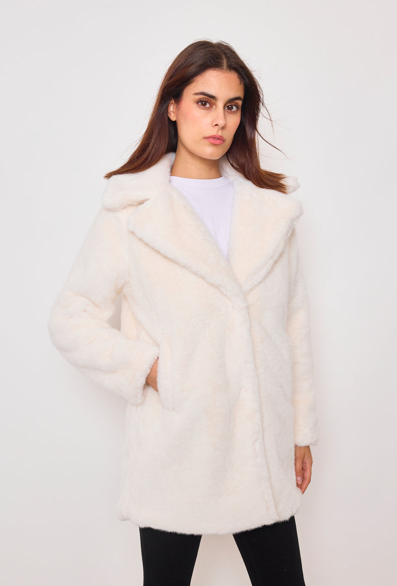 Manteau long fourrure