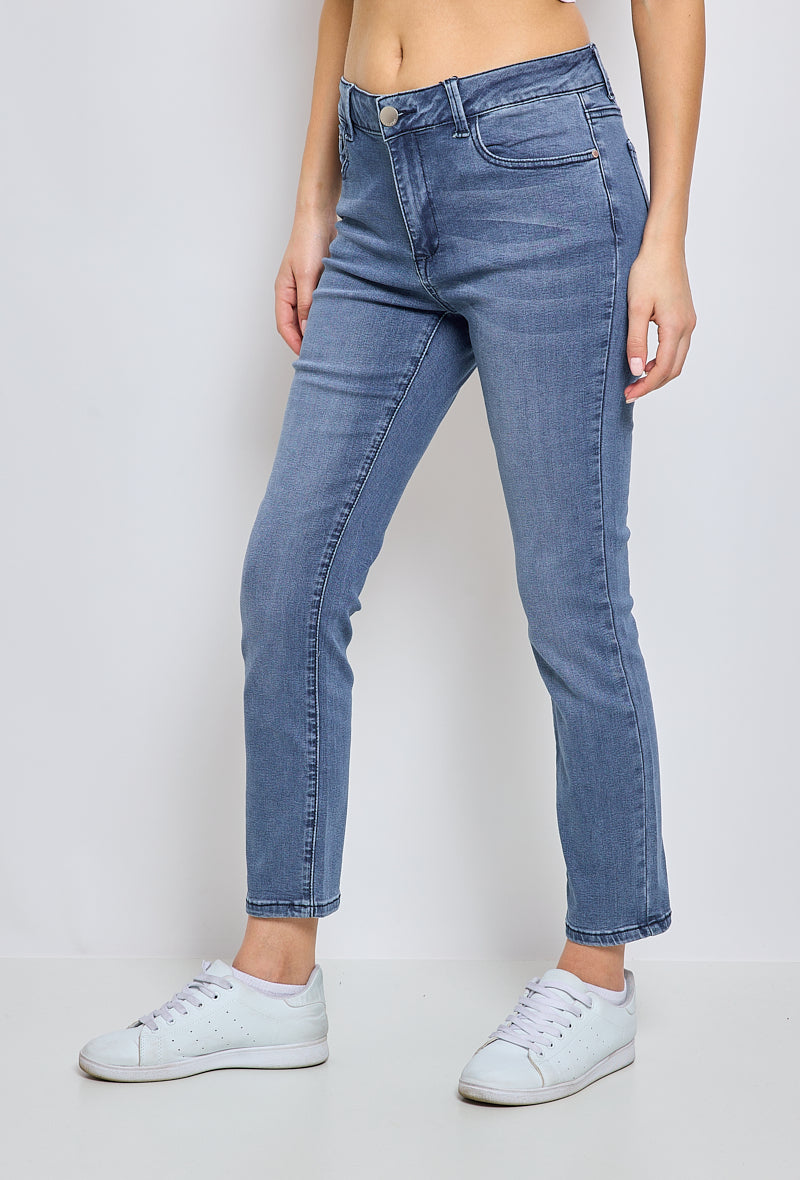 BleuM High waist slim fit 5 7 8 pockets jeans Clothing Wholesaler KY CREATION